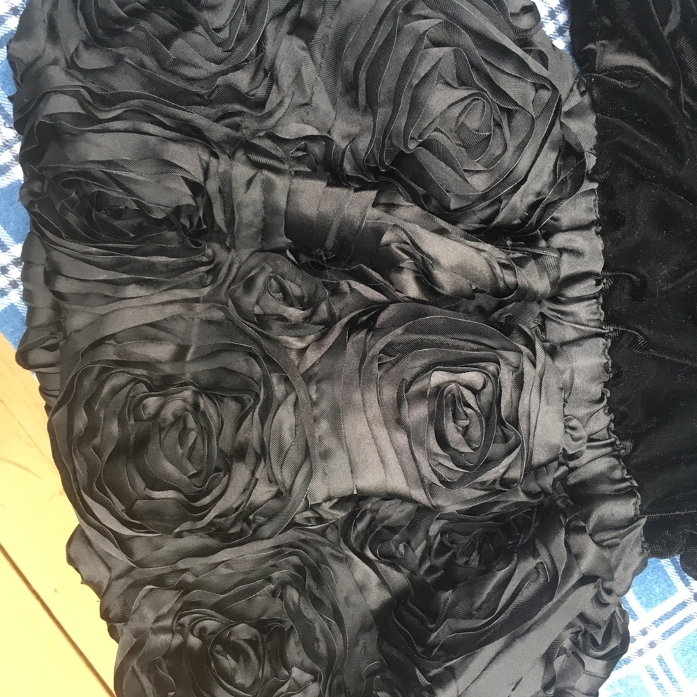 CachCach 24 mo dress/ black velour upper with pink/black roses lower - Picture 2 of 5